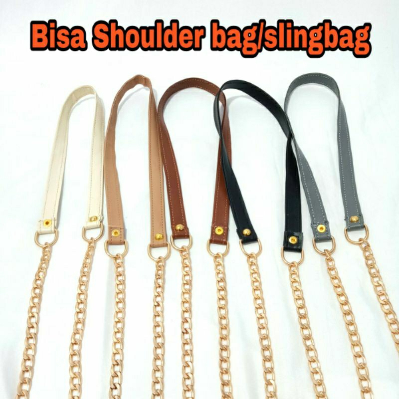 Jual TALI TAS RANTAI KOMBINASI KULIT SINTETIS IMITASI - Kattelaurents ...