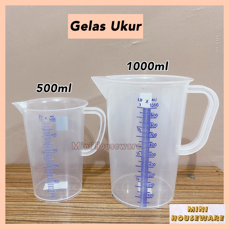 Jual Gelas Ukur 500ml Gelas Ukur 1 Liter Gelas Ukur Takaran Plastik 13801381 Shopee Indonesia 8745