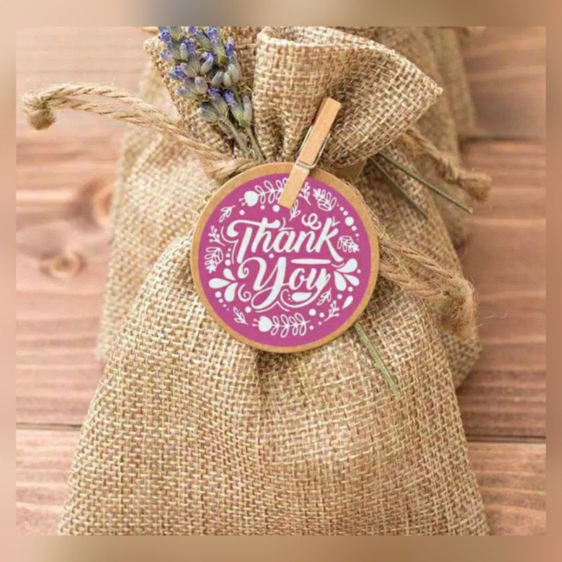 Jual [ BUKAN 1 ROLL!!!! ] Sticker Thank You / Stiker Label / Stiker ...