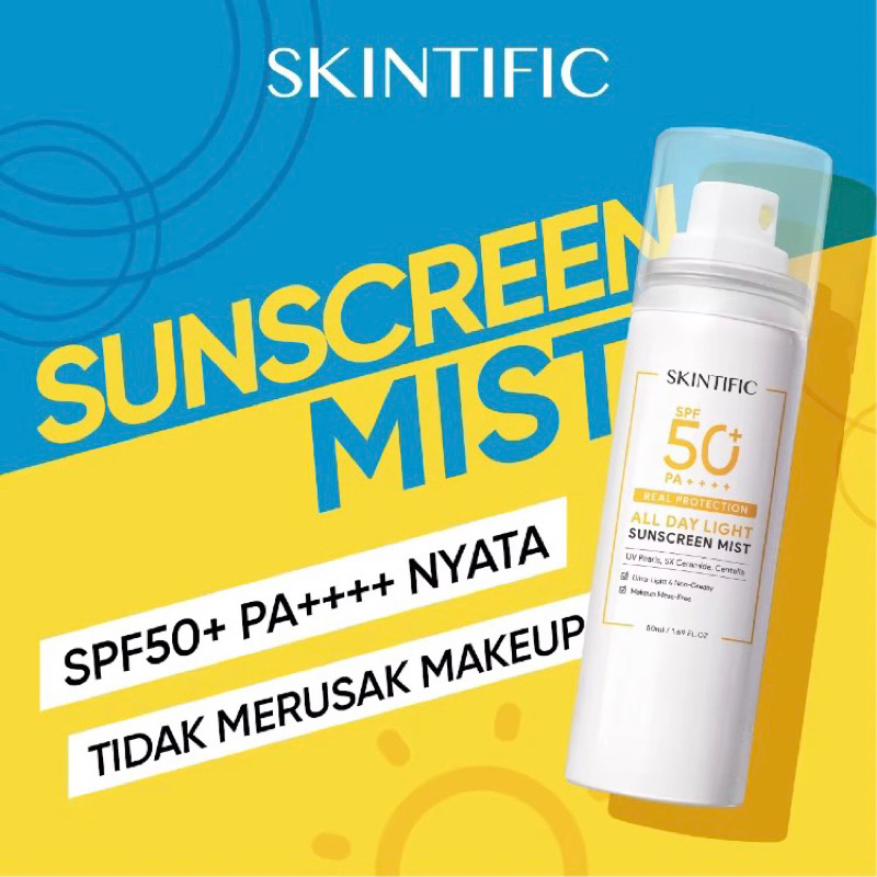 Jual [BIG SIZE] 120 Ml Skintific Sunscreen Spray Mist SPF 50 120ml ...