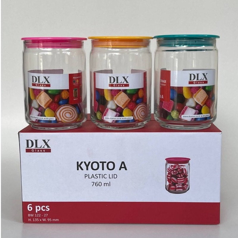 Jual Dlx Glass Toples Kaca Tutup Plastik Kyoto Abc 1 Dus Isi 6pcs Shopee Indonesia 0353