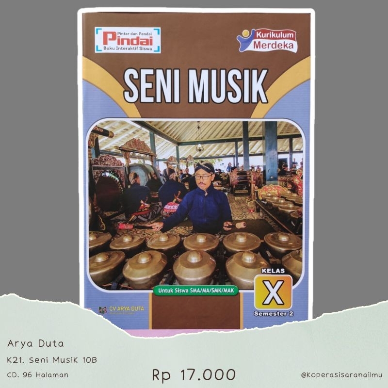 Jual Modul Seni Musik Kelas 10 Semester 2 Kurikulum Merdeka SMA/MA/SMK ...