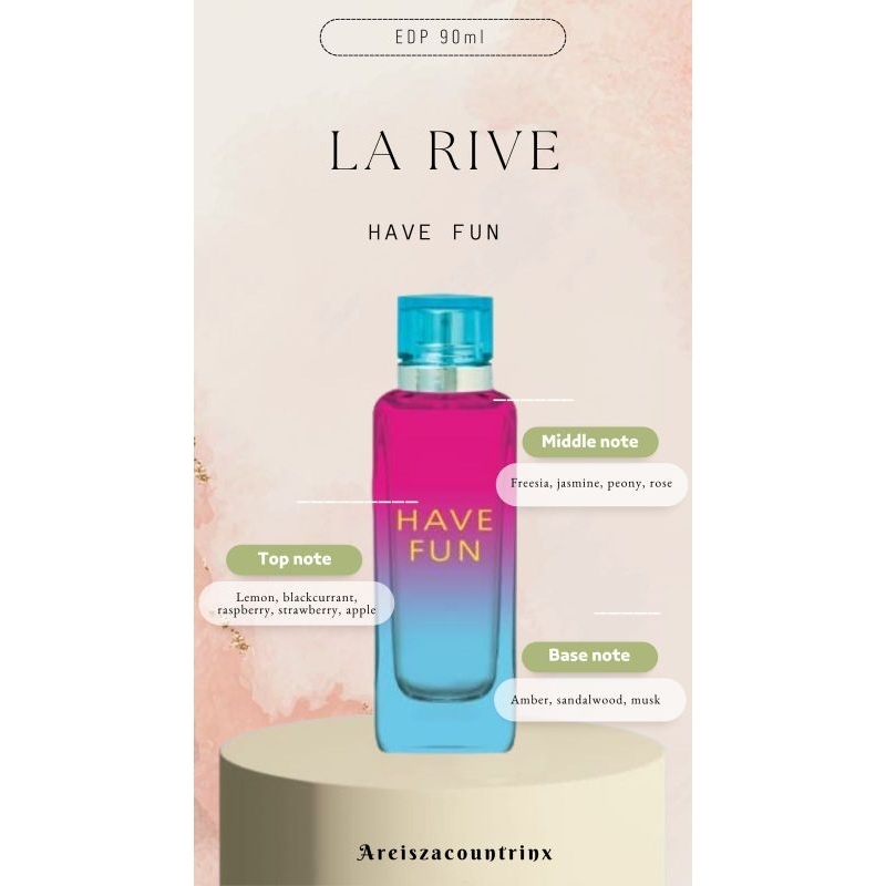 Jual LA RIVE HAVE FUN EDP 90ML | Shopee Indonesia