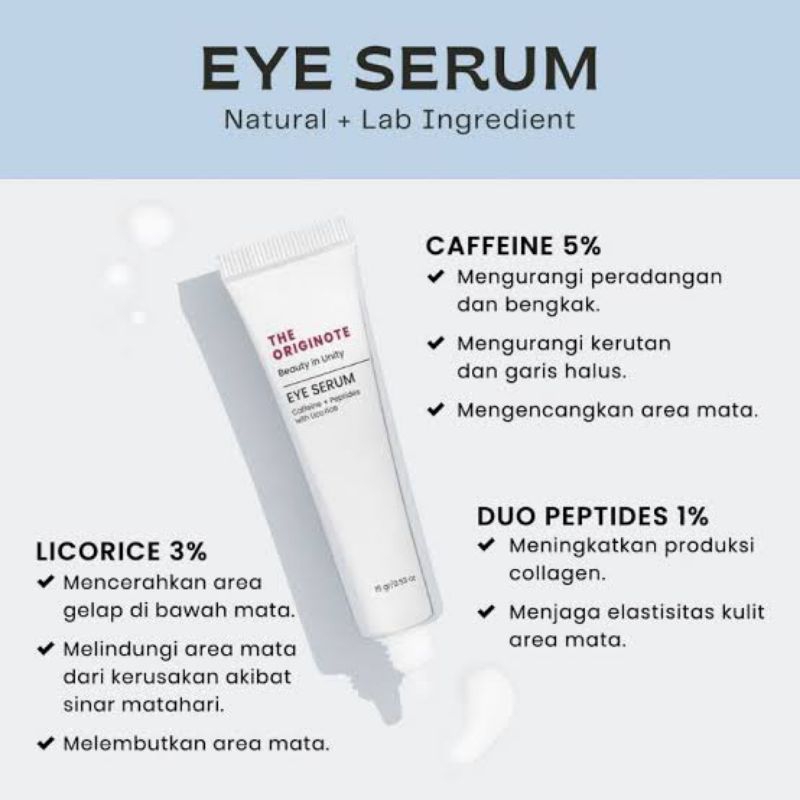 Jual The Originote Eye serum 15gr | Shopee Indonesia