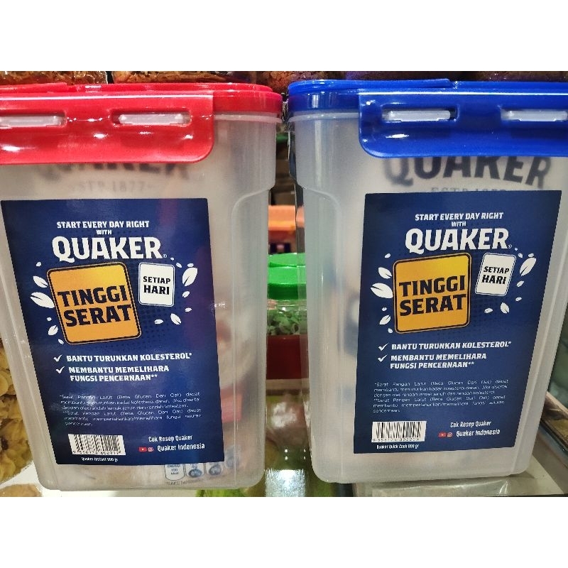 Jual Quaker kontainer 800gram exp 2024 kontainer ready nya warna merah ...