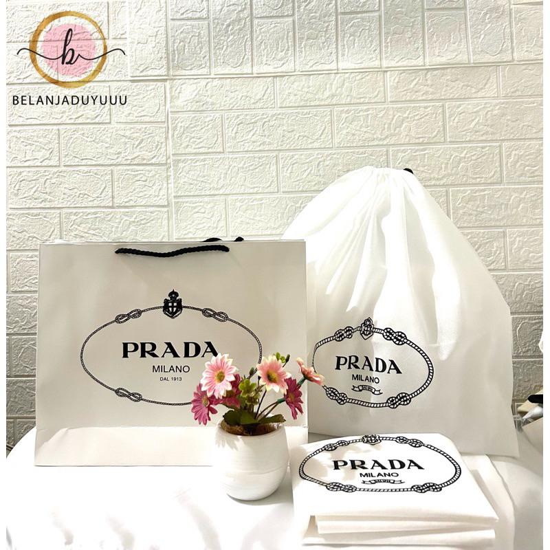 Paper Bag Prada Paperbag branded Pembungkus Kado