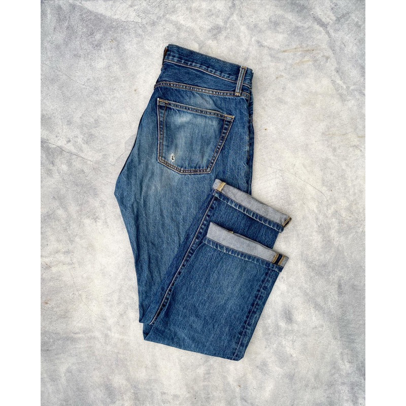 Jeans Homme UNIQLO Taille 44 (W35/L32) - Coupe Slim Noir - Occasion Très Bon état