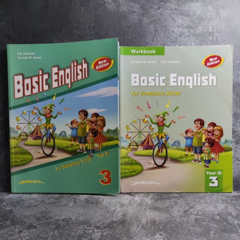 Jual Buku Basic English For Elementary School Kelas 3, III, SD, Student Book, Workbook, S.B ...