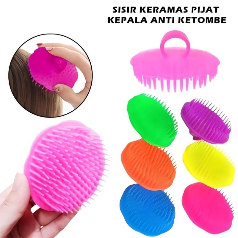 Jual Sikat Cuci Rambut Sisir Gosok Rambut Keramas Alat Bantu Cuci ...