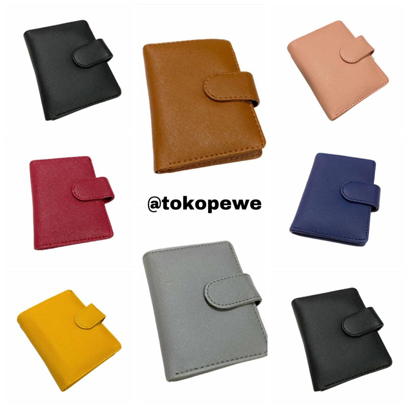 Jual DOMPET KARTU POLOS KANCING LOKAL CARD HOLDER - TEMPAT KARTU DOMPET ...