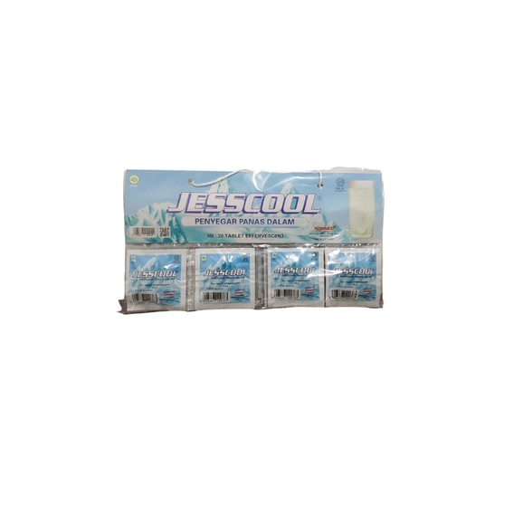 Jual Jesscool penyegar panas dalam isi 20 tablet effervescent | Shopee ...