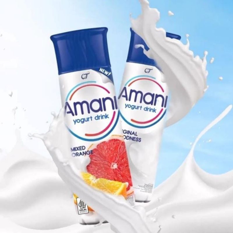 Jual [BARU] Amani Yogurt Drink 250ml Minuman Aman Nikmat Segar Isi