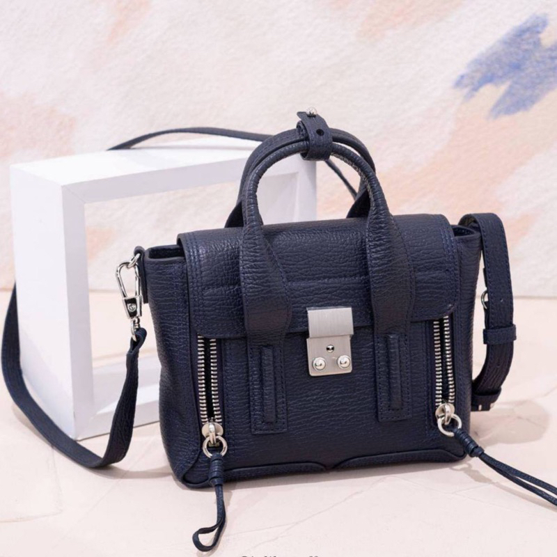 Sac Bandoulière 3.1 Phillip Lim Pashli Nano Satchel - Cuir Marron - Neuf Avec étiquettes