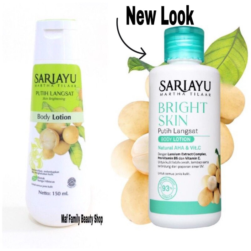 Jual SARIAYU [NEW] Bright Skin Putih Langsat Body Lotion 150ml Shopee