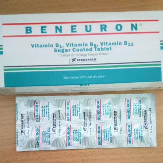 Jual BENEURON Vitamin B Kompleks B1 B6 B12 Strip 10 Tablet | Shopee ...