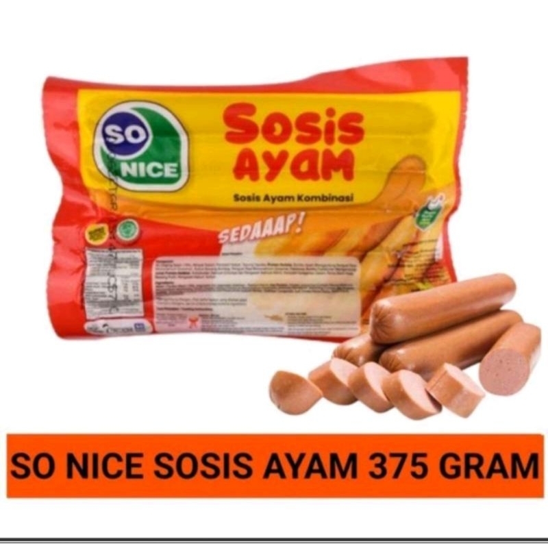 Jual Sosis Ayam Sonice 375gr Shopee Indonesia