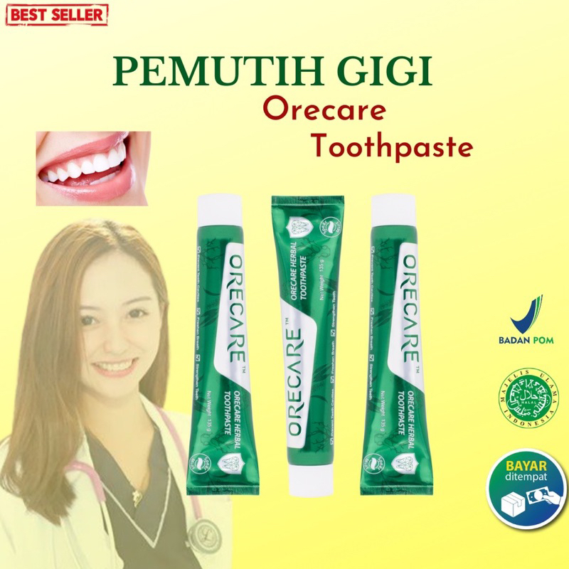 Jual Odol Gigi Orecare Tiens Penghilang Karang Gigi & Pemutih Gigi ...