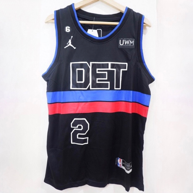 Jual JERSEY BASKET NBA DETROIT PISTONS DET 2 CADE CUNNINGHAM STATEMENT EDITION HITAM 2023
