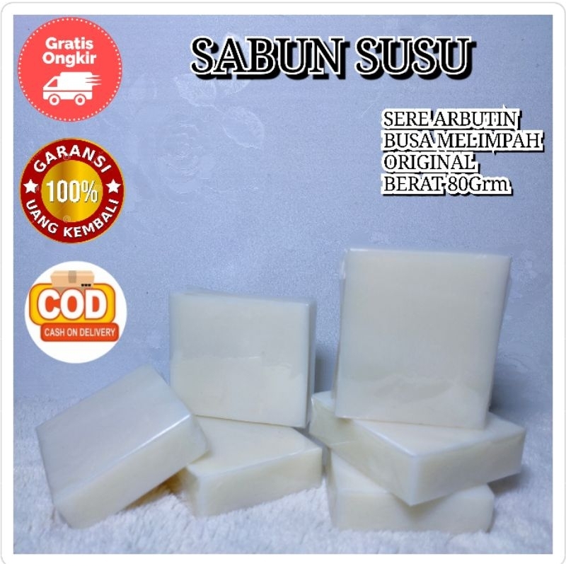 ( SABUN SUSU SUPER ) SABUN SERE SABUN SUSU ARBUTIN KESEHATAN PEMUTIH WHITENING  AROMA TERAPI