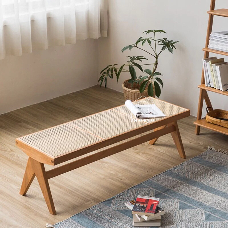 Jual Bench Kayu jati Mix Rattan Terbaru/Bangku Teras Rattan/kursi Sap 3 ...