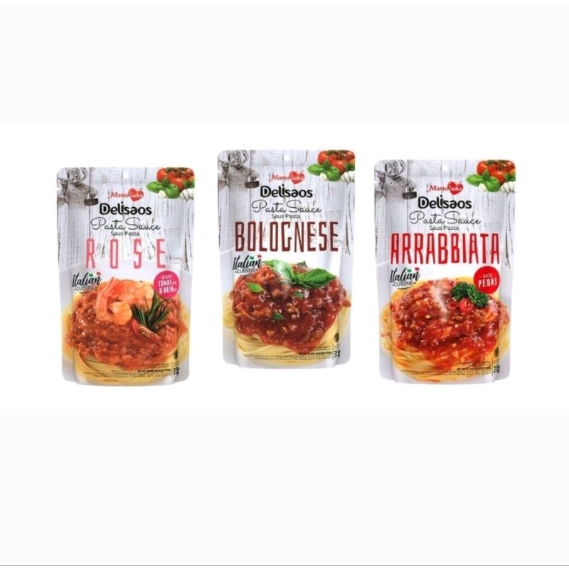 Jual Delisaos Saus Spaghetti Creamy Rose Bolognese Mamasuka | Shopee