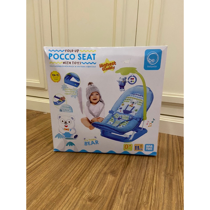 Jual Bouncher Fold Up Pocco Seat with Toys - Babyelle | Shopee Indonesia