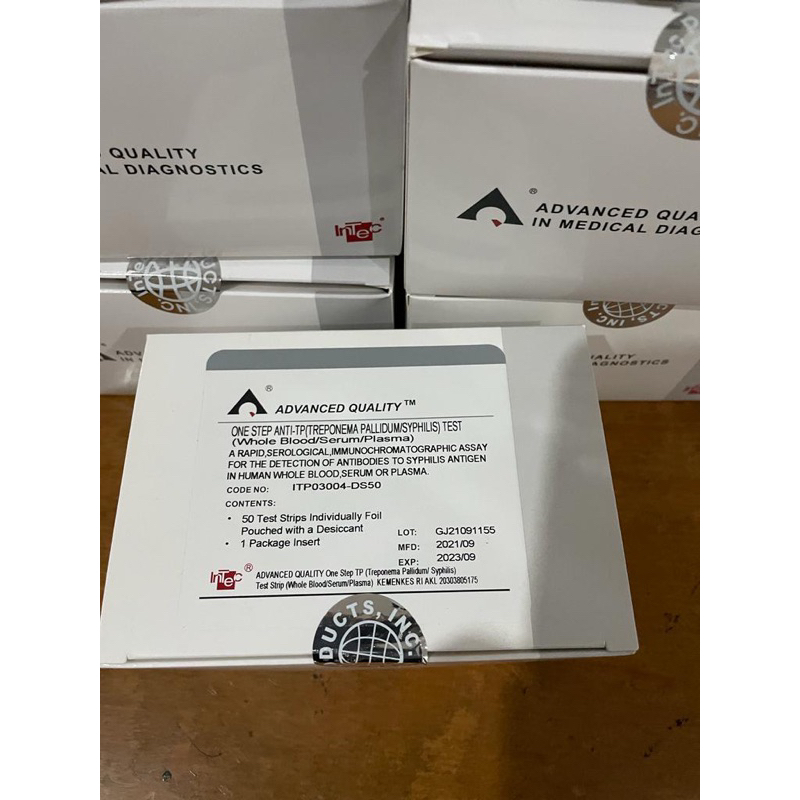 Jual Tes Syphilis Strip Merk Intec isi 50 Pcs Harga Promosi | Shopee ...