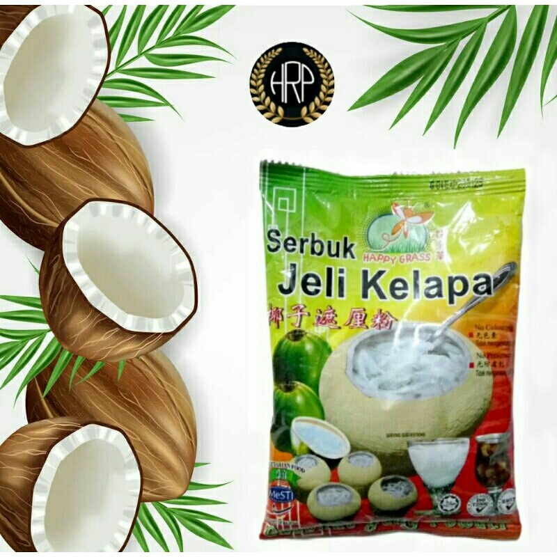 Jual Jeli Kelapa Malaysia 225gr Happy Grass Coconut Jelly Powder