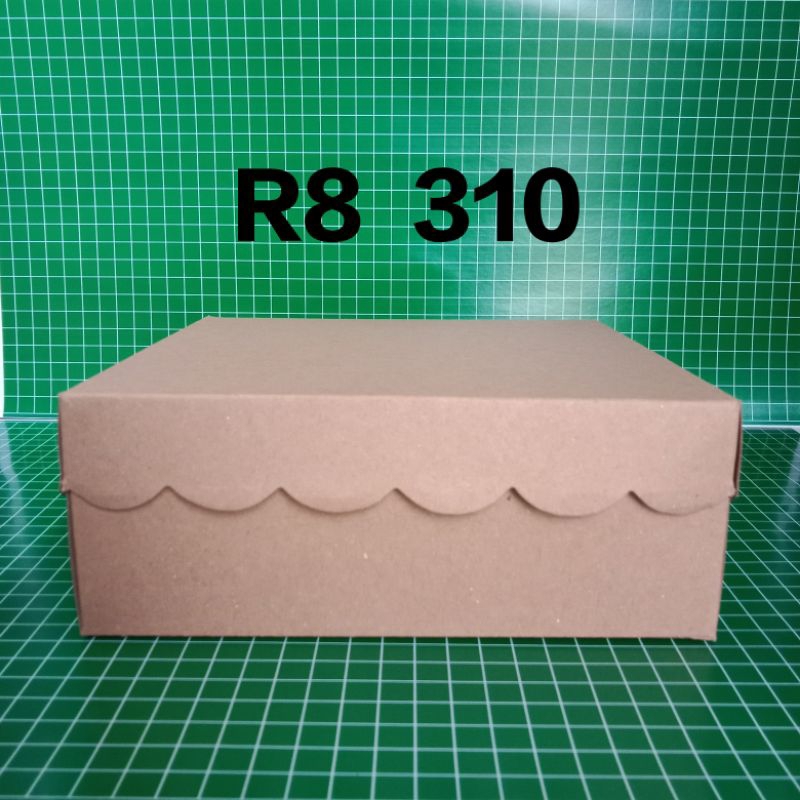 Jual Dus Nasi Kotak R8 18x18x7 R10k 20x20x7 Kraft Coklat 310 Shopee Indonesia 0135