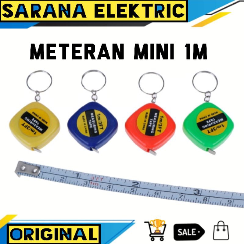 Jual METERAN MINI 1M GANTUNGAN KUNCI PENGUKUR PITA MINI UKURAN 1 METER ...