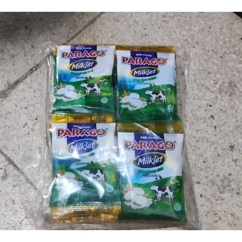 Jual Permen Milklet Renceng Parago Milk Tablet Permen Susu Kemasan