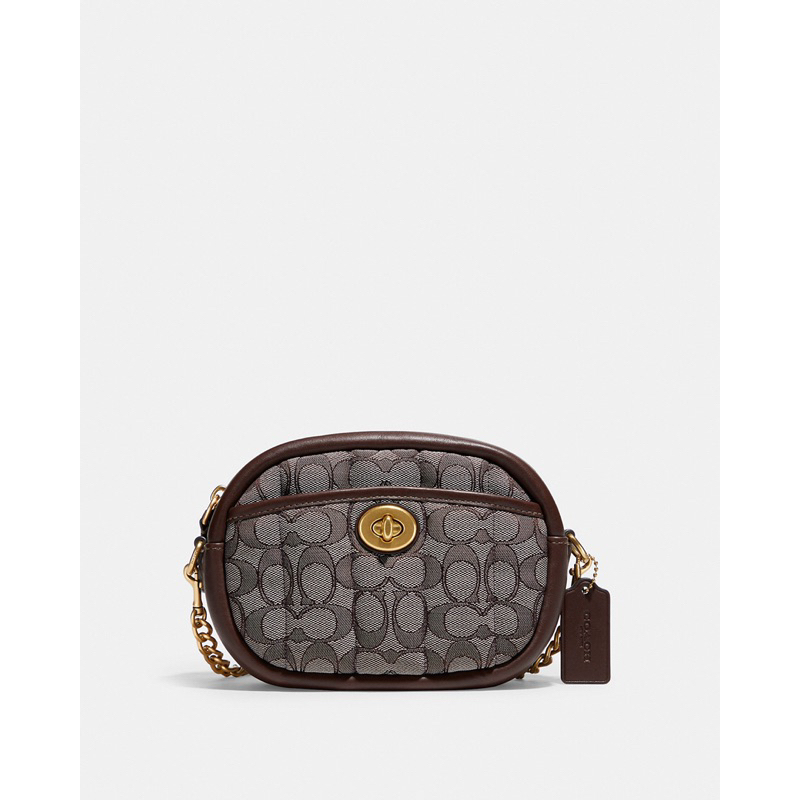 Jual Coach Small Camera Bag In Signature Jacquard With Quilting (C5275