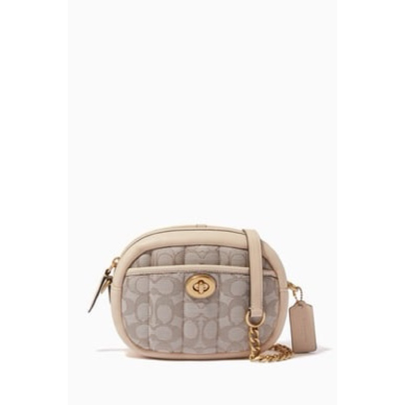 Jual Coach Small Camera Bag In Signature Jacquard With Quilting (C5275