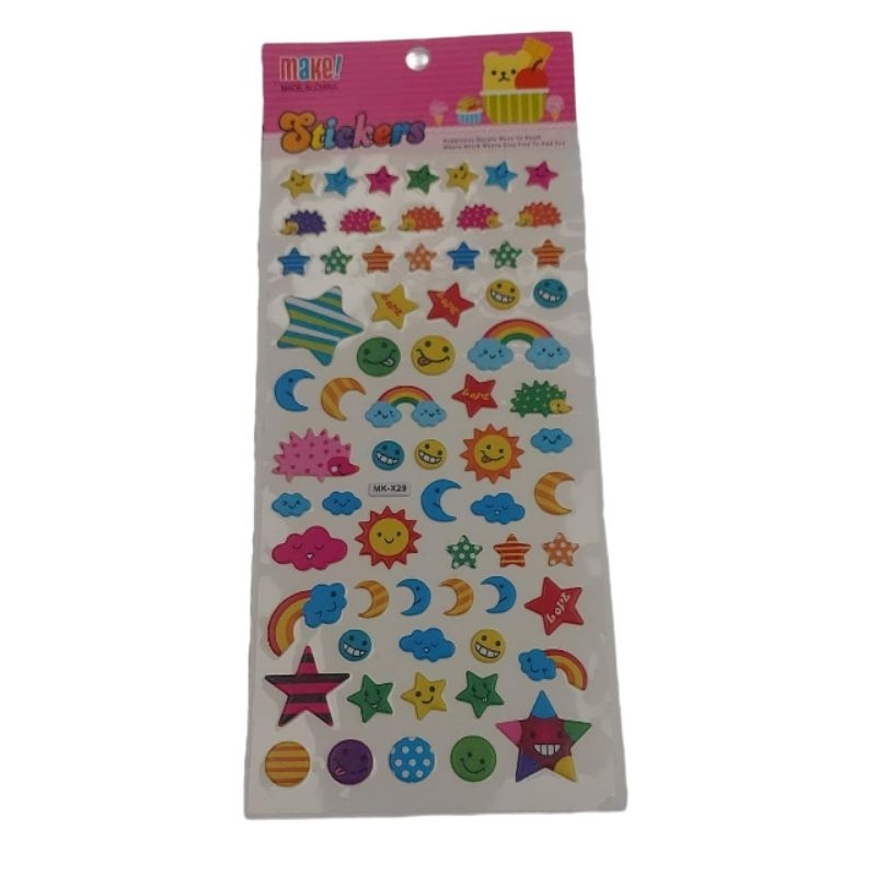Jual Sticker Timbul Stiker Tempelan Bongkar Pasang Gambar Lucu Anak ...
