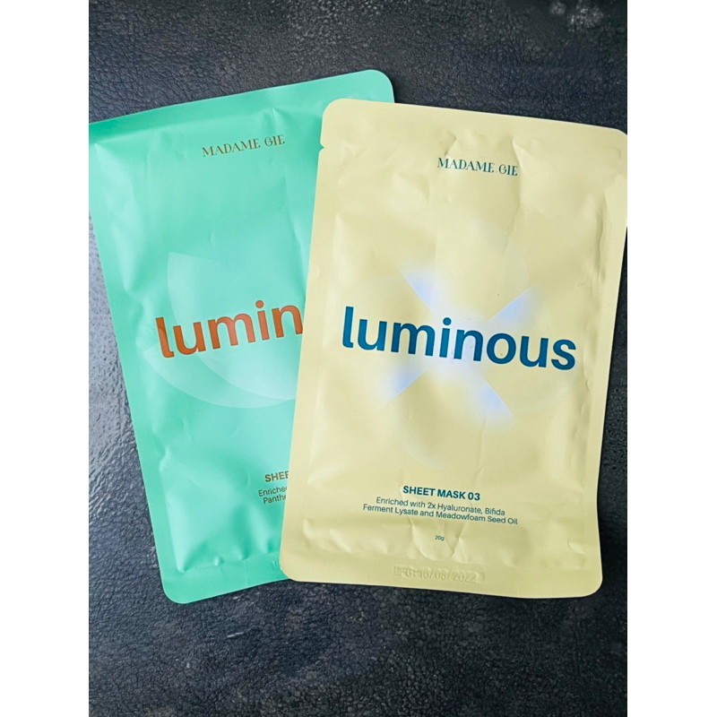 Jual Madame Gie Luminous Sheet Mask Skincare Masker Shopee Indonesia