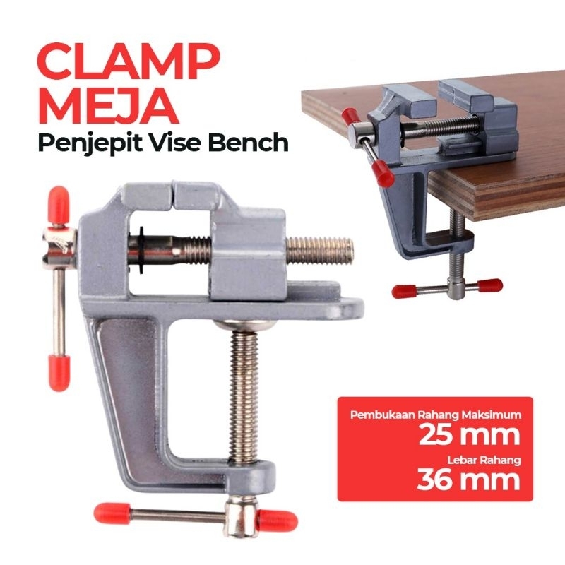 Jual Mini Vise Clamp Meja Klem Catok Vise Table Ragum Aluminium Penjepit Benda Shopee Indonesia