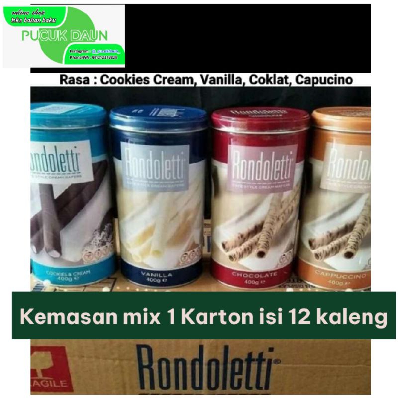 Jual Rondoletti Assorted 1 Karton (isi 12 kaleng) Shopee Indonesia