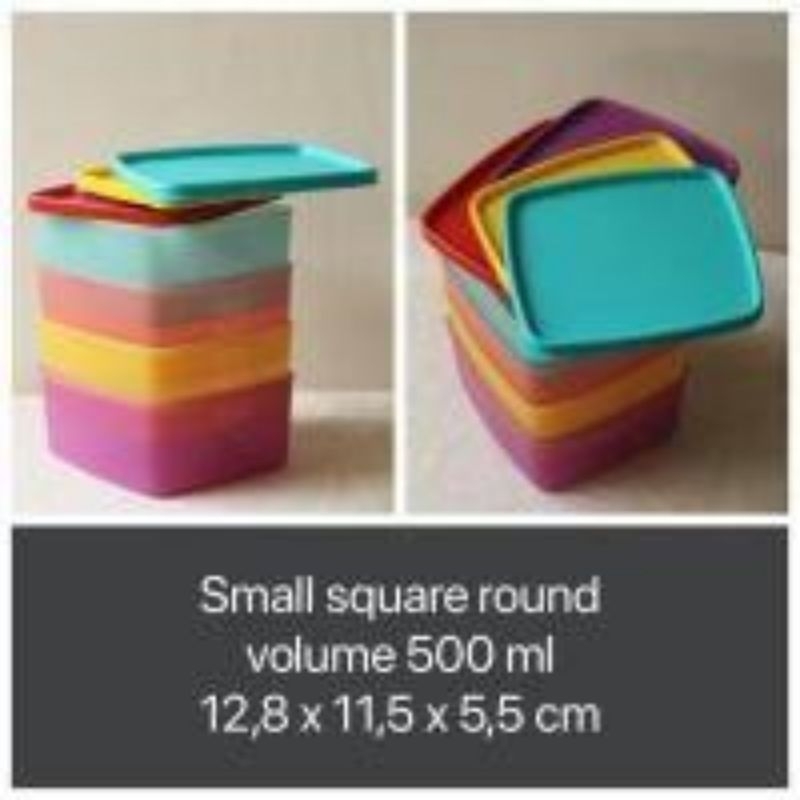 Jual TUPPERWARE SMALL SQUARE AROUND (1) | Shopee Indonesia