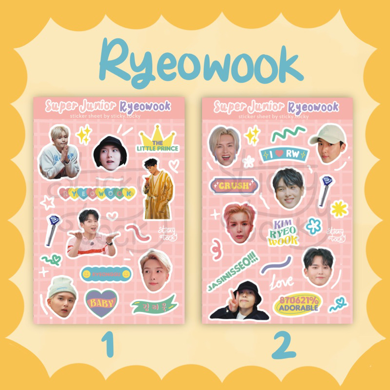 Jual Super Junior Sticker Sheet A6 Kiss Cut Stiker (Updated Design ...