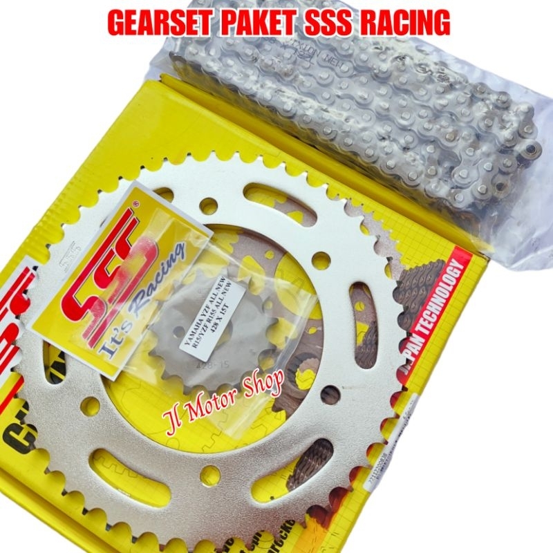 Jual CHAIN KIT GEAR PAKET SSS 428 ALL NEW 15 V3 V4 R15 M XSR MT15 ALL