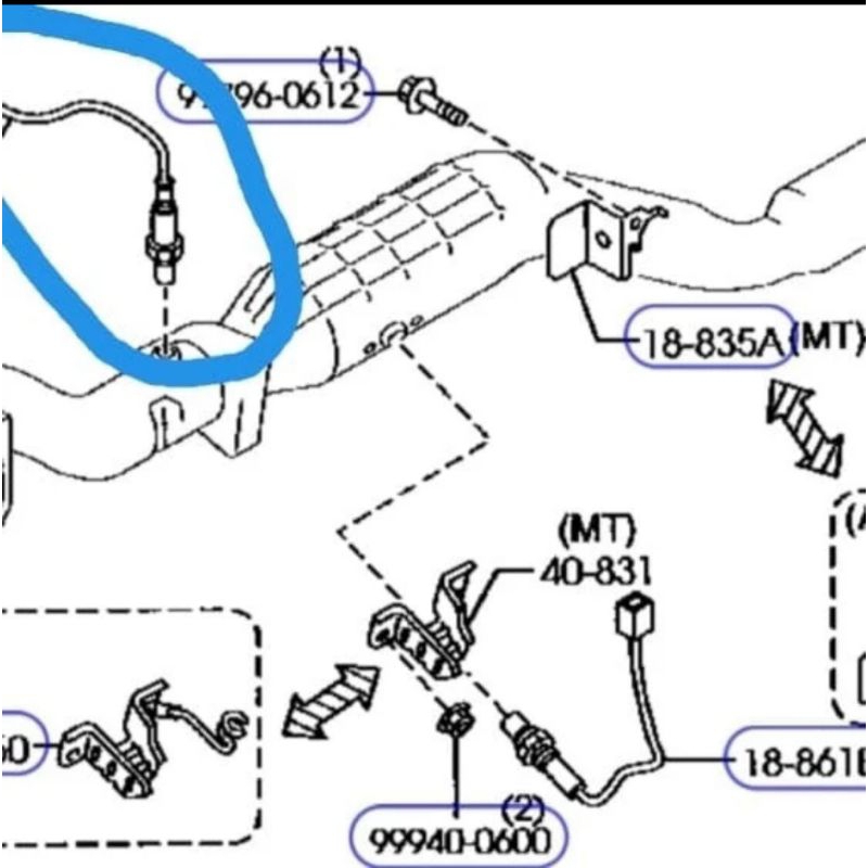 Jual SENSOR OXYGEN OKSIGEN O2 KNALPOT DEPAN ATAS MAZDA RX8 RX 8 RX8