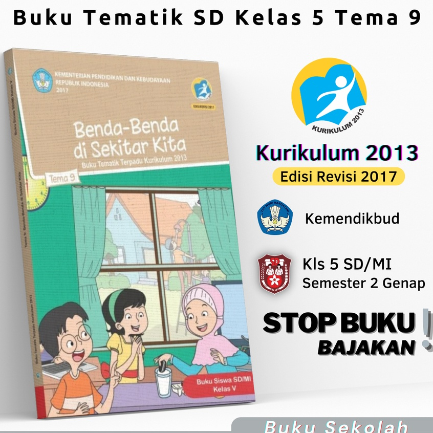 Jual Buku Tematik SD Kelas 5 Tema 9 Judul Benda Benda Di Sekitar kita ...