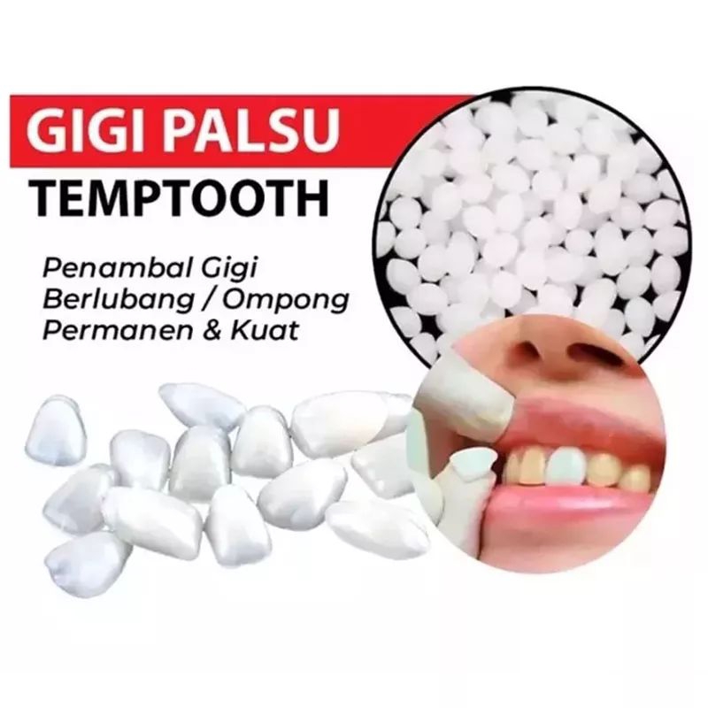 Jual Penambal Gigi Berlubang 50 Butir Temptooth Gigi Palsu Shopee Indonesia 5353