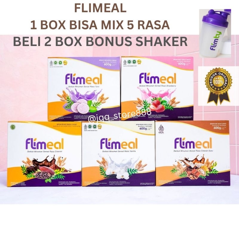 Jual FLIMEAL 1 Box Isi 12 Sachet (FLIMTY MEAL) SUSU CEREAL UNTUK DIET ...