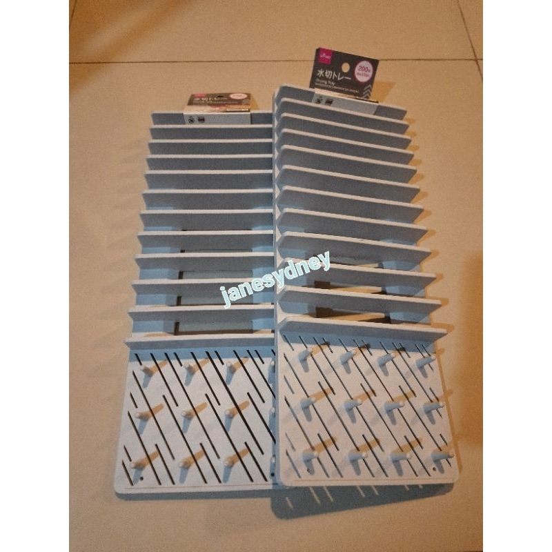 Daiso Drying Rack Dish Tray Rak Pemgering Piring Tempat Susun Piring Gelas Organizer