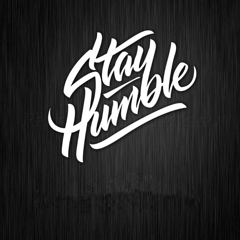 Jual STICKER CUTTING STAY HUMBLE 7,5CM | Shopee Indonesia