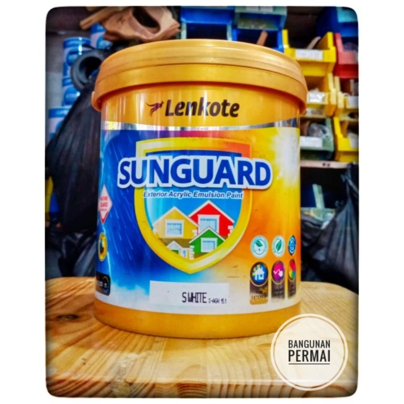 Jual Cat Tembok Exterior Cat Tembok Luar Lenkote Sunguard 20 Liter Shopee Indonesia 5409