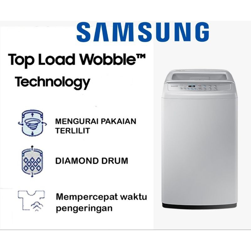 Jual MESIN CUCI SAMSUNG TOP LOADING WOBBLE TECHNOLOGY 8.5KG WA85H4200SG ...