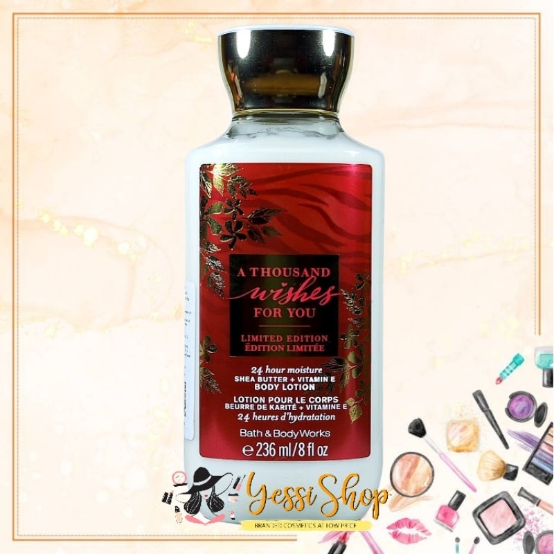 Jual Bath & Body Works A THOUSAND WISHES FOR YOU 24 Hour Moisture Body Lotion 236ml LIMITED