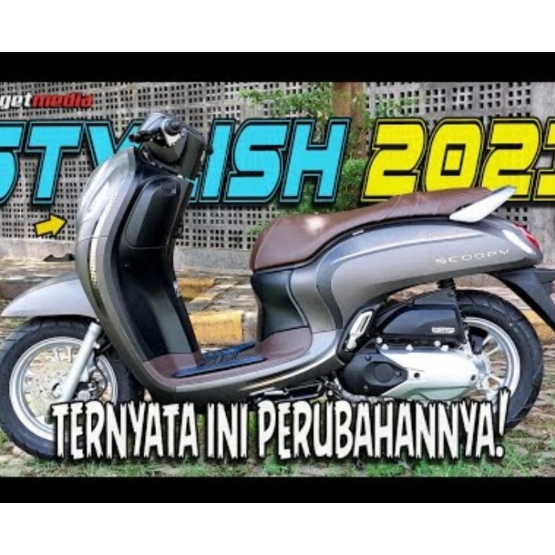 Jual Striping Honda Scoopy stylis 2023 brown berkualitas | Shopee Indonesia